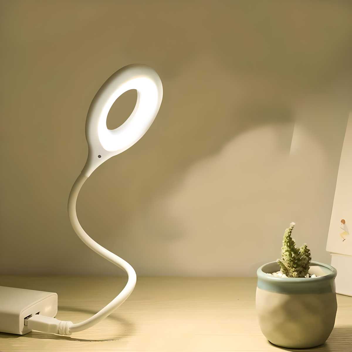 Rechargeable 20 LED Study Light for Reading – Side Angle