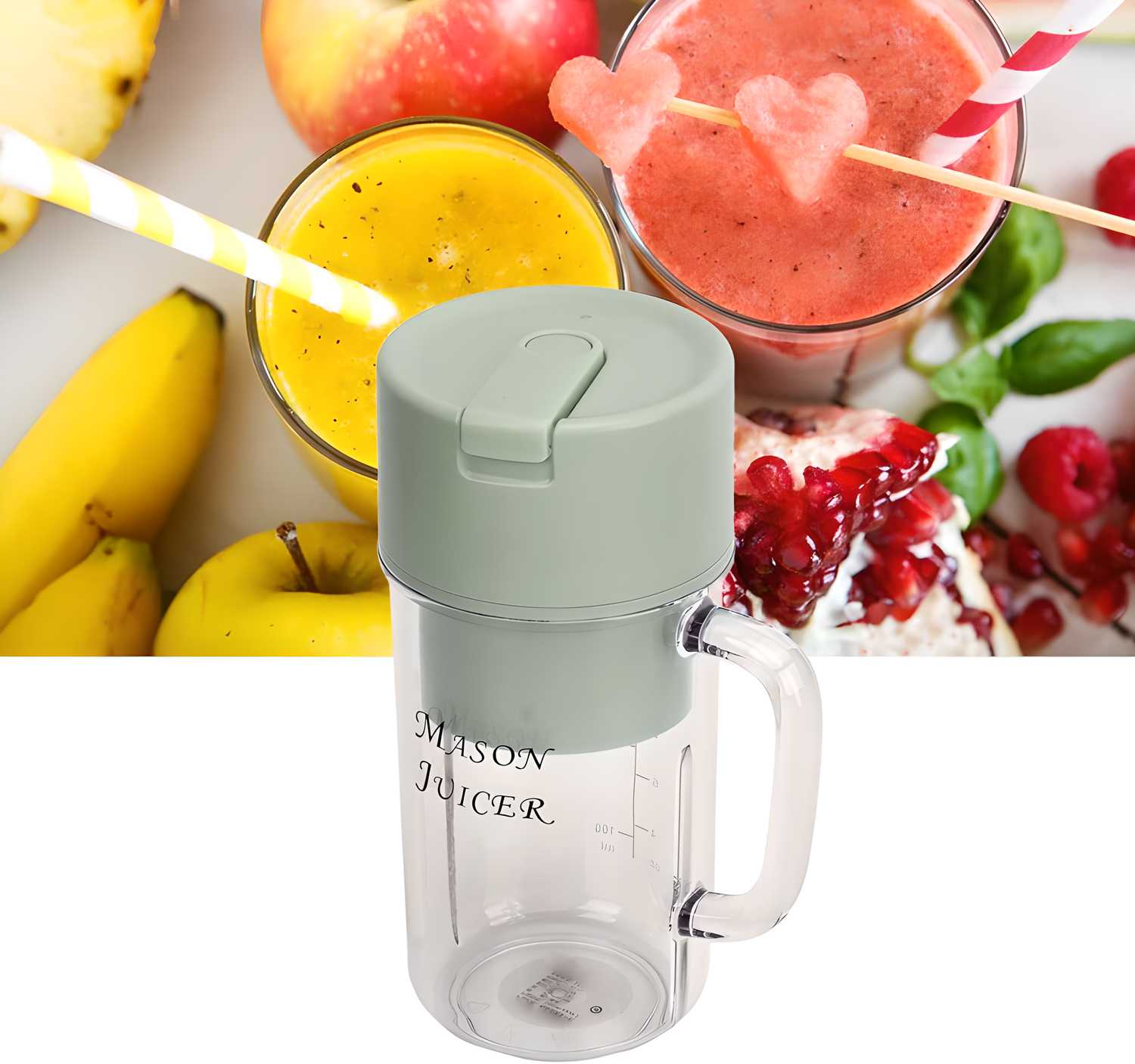 USB Rechargeable Mini Blender (350ml) – 6 Blades for Smoothies & Shakes